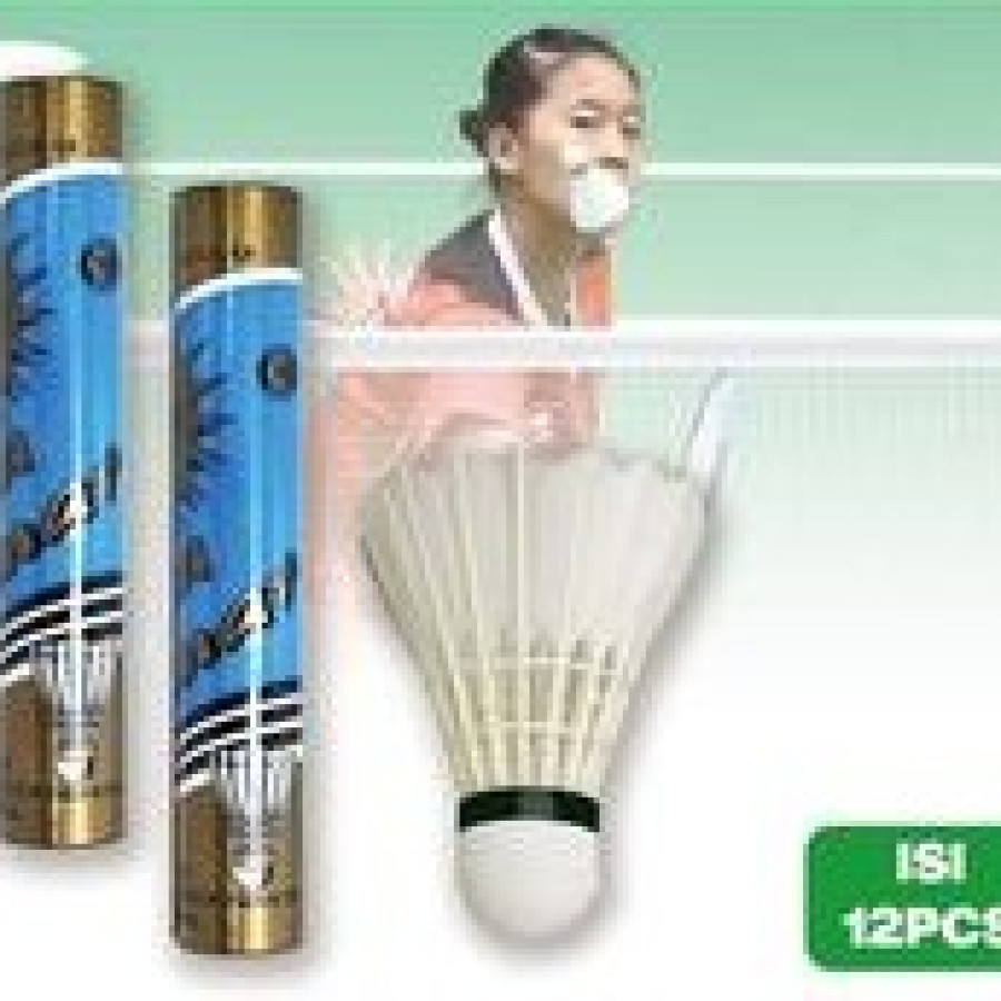 Shuttlecock Kok Bulu Tangkis isi 12
