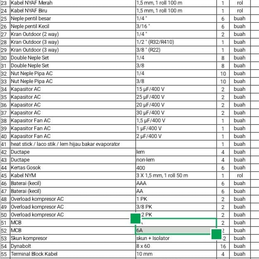 BAHAN PELATIHAN KEJURUAN TEKNISI AC RESIDENTIAL - detail