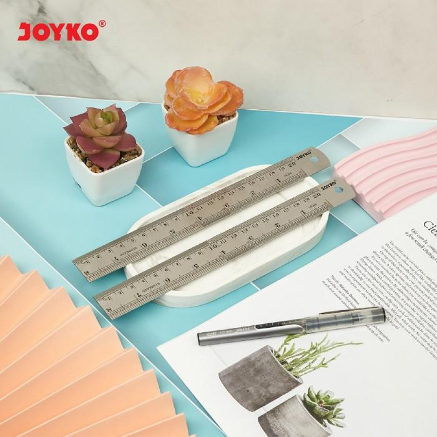 Penggaris Besi Joyko ukuran 30 cm - samping