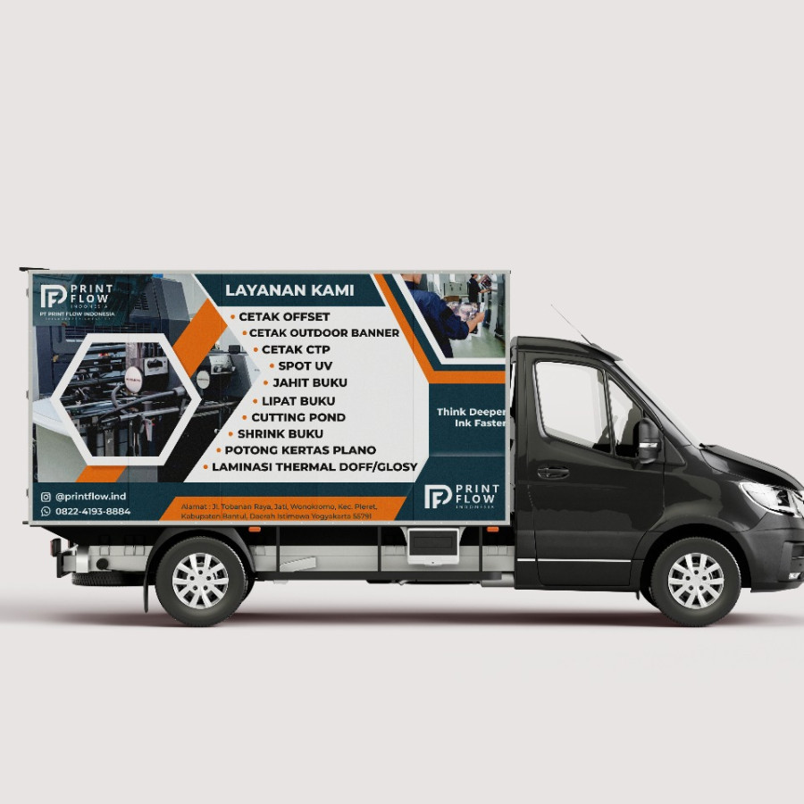 Rebranding Sticker Body Mobil Kecil