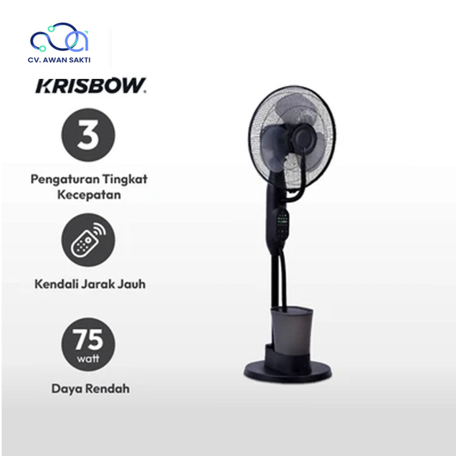 KRISBOW 16 INCI KIPAS ANGIN LANTAI UAP BALING PLASTIK