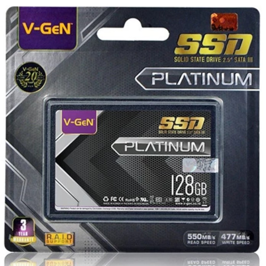 SSD 128GB V-GeN PLATINUM SATA 3