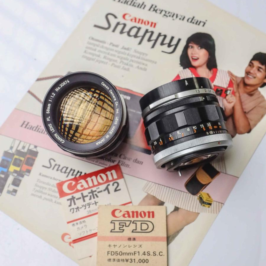 Lensa 58mm Kamera DSLR - depan