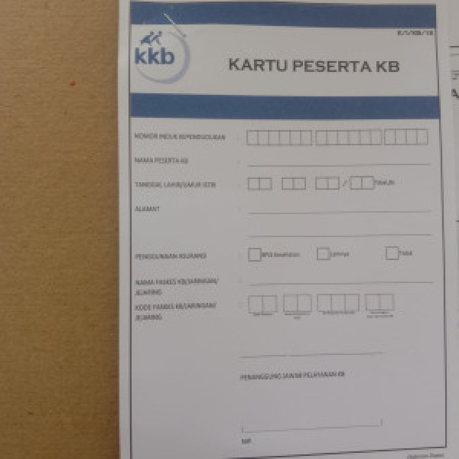 KARTU PESERTA KB SUBAH
