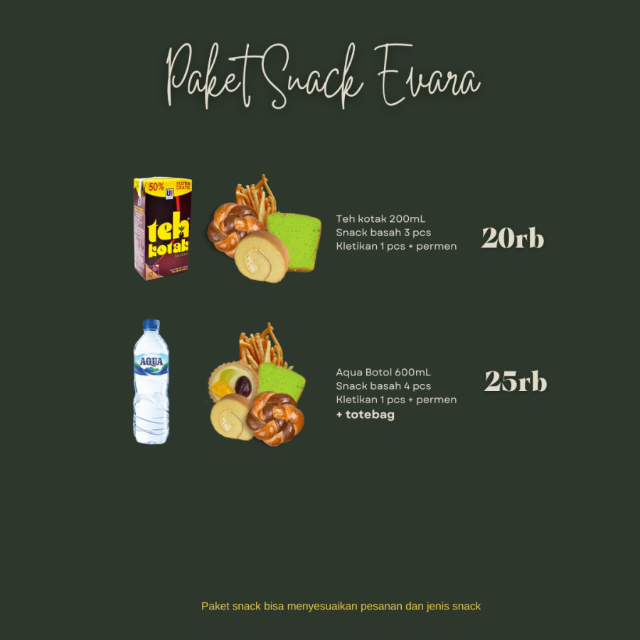 Paket Snack A Evara Catering - samping