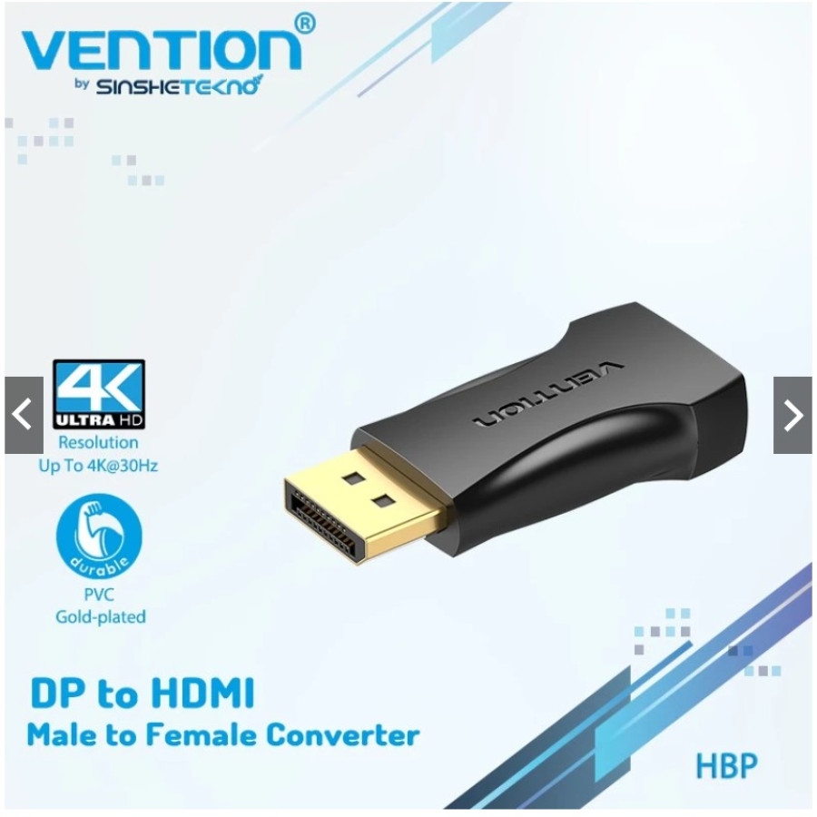 VENTION - Converter DP Male to HDMI Female Gold Plated