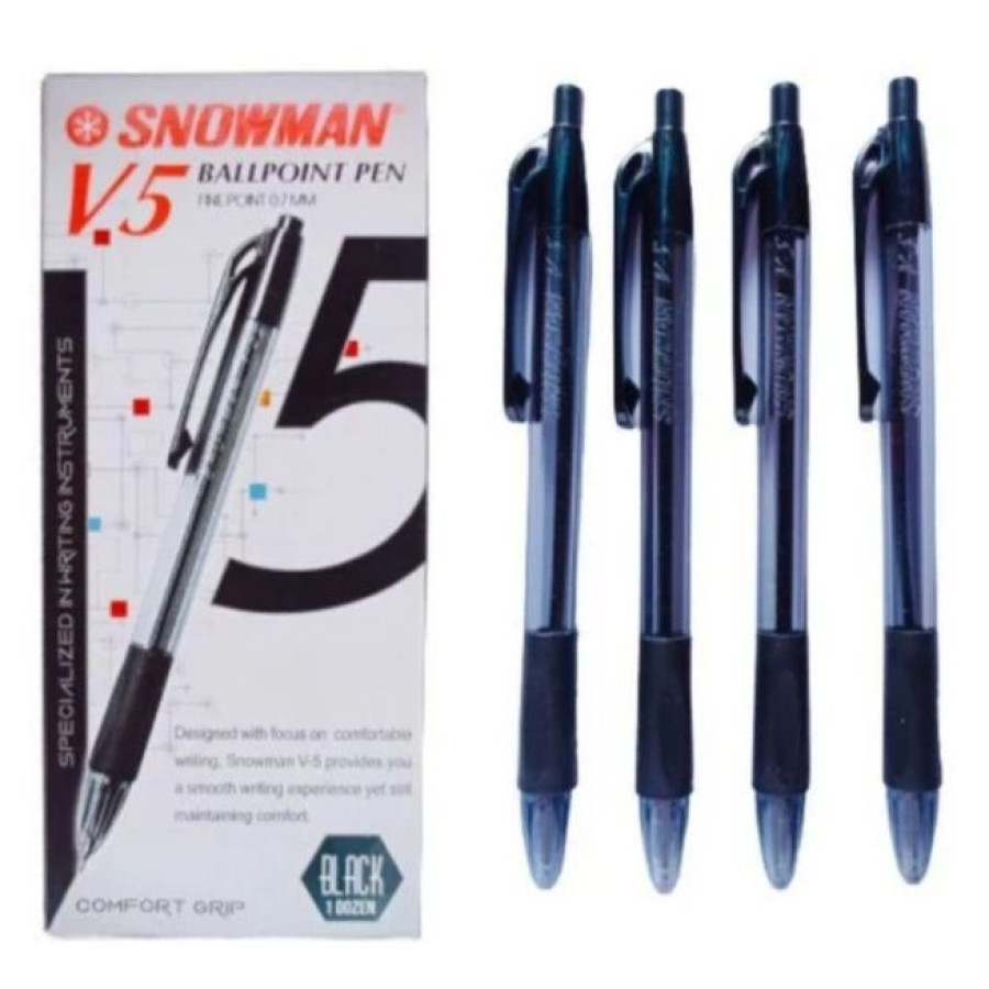 BALLPOINT SNOWMAN V5 (NON GEL)