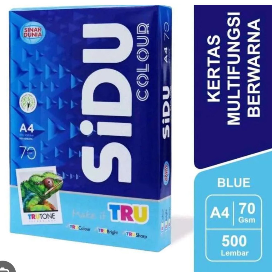 kertas HVS warna biru sidu