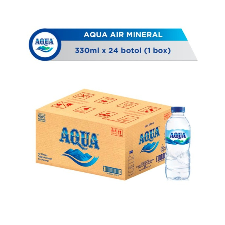 AQUA AIR MINERAL 330ML (1 dus isi 24 pcs)