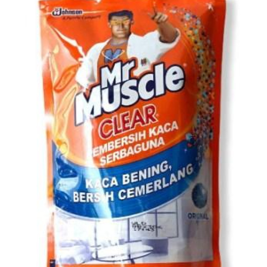 cairan pembersih kaca mr muscle - depan