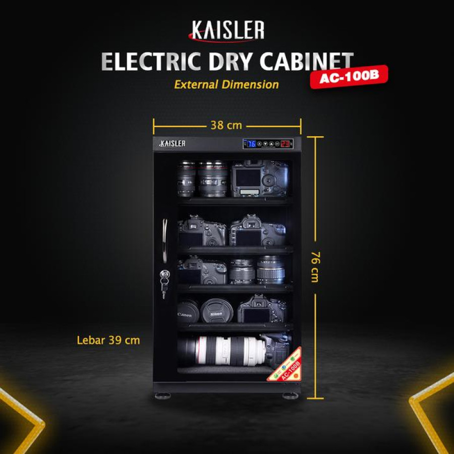 Dry Box Cabinet 100 Liter Kaisler AC-100S - utama