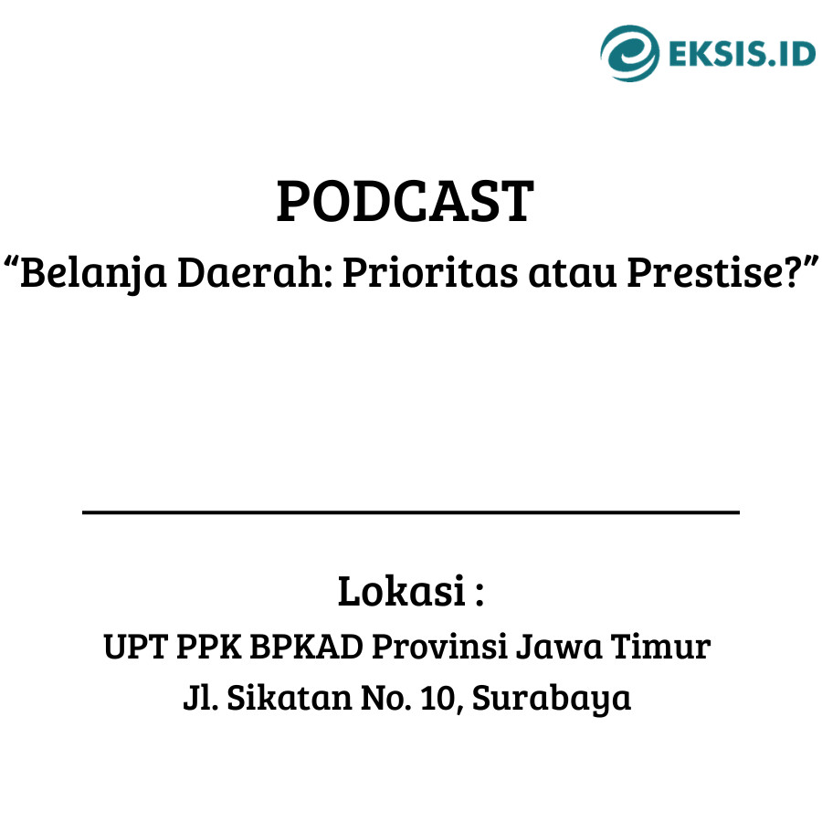 Podcast dengan Tema “Belanja Daerah: Prioritas atau Prestise?”