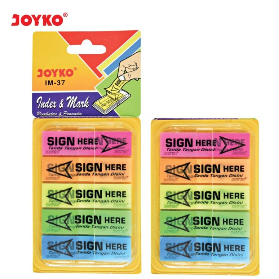 Post it Sign Here Colors  JOYCO - utama