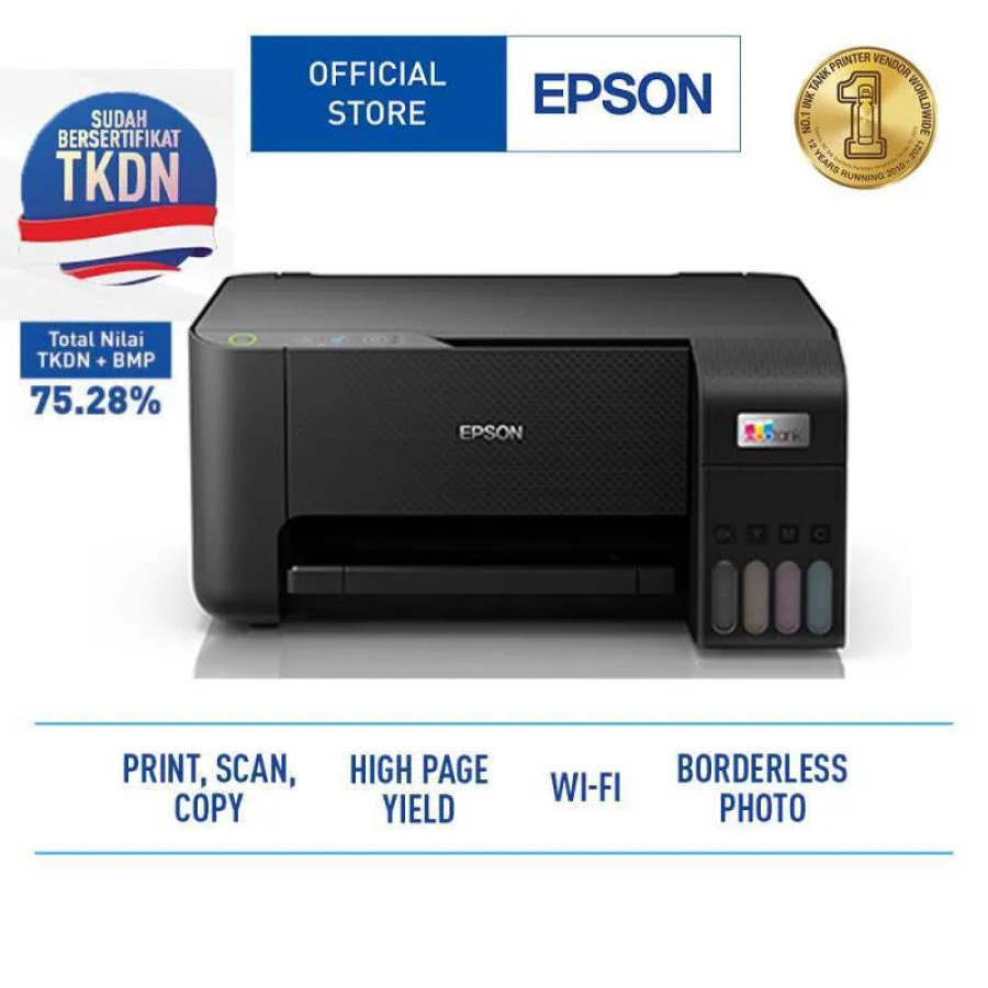 Printer Epson EcoTank L3251 Print Scan Copy Wireless (TKDN Certification) - depan