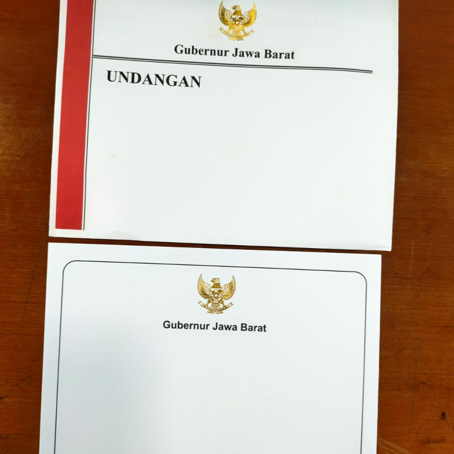 Jasa Cetak Undangan Plat Merah/Gubernur