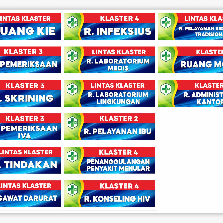STIKER KLUSTER