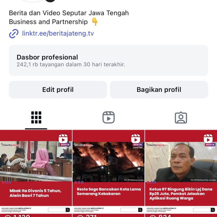 Kolaborasi Sosial Media Feed Tiktok dan Instagram