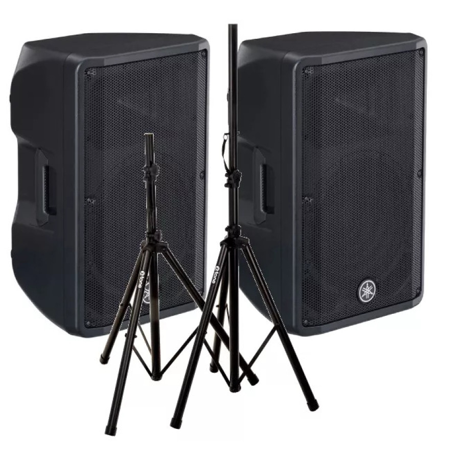 Sound System Yamaha DBR10 include Mixer dan Mic Wireless dan Stand Tripod