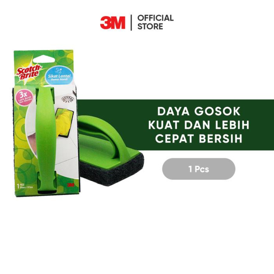 3M Scotch-Brite Sikat Pad Lantai Kamar Mandi - utama