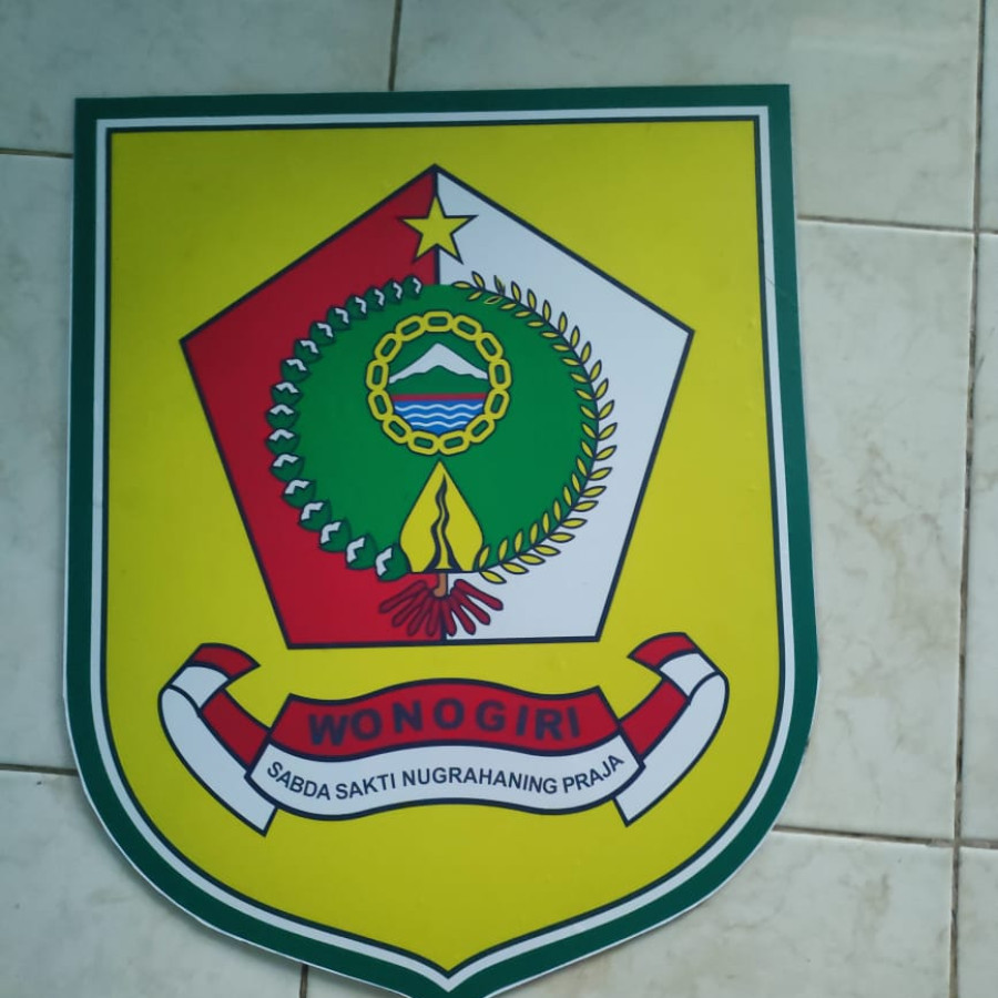 Logo pemda bahan acrilic - utama