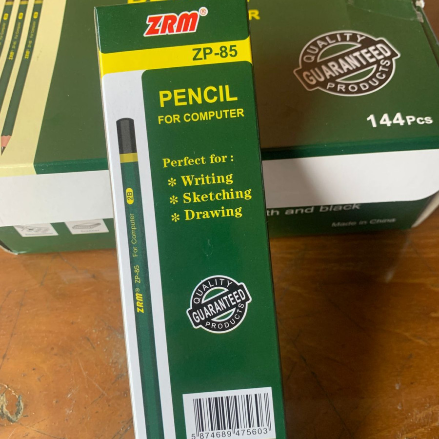 Pensil Kayu 2B ZRM ZP-85 1 pack - depan