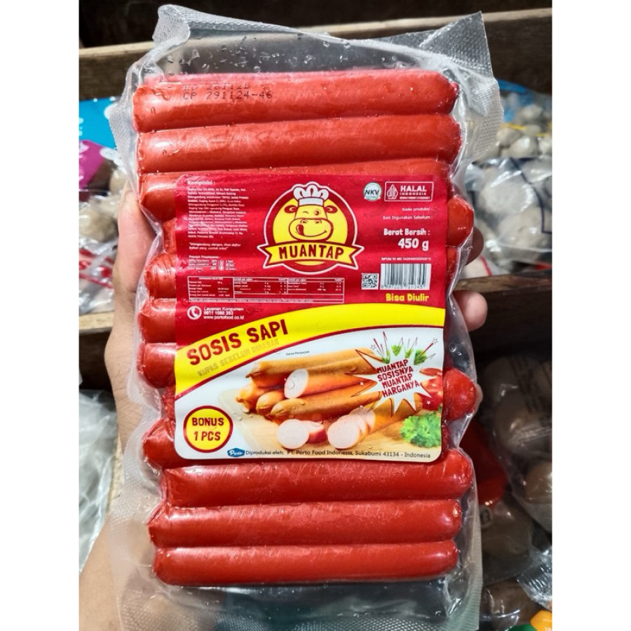 Sosis Sapi Muantap 25 Biji/Pack - depan