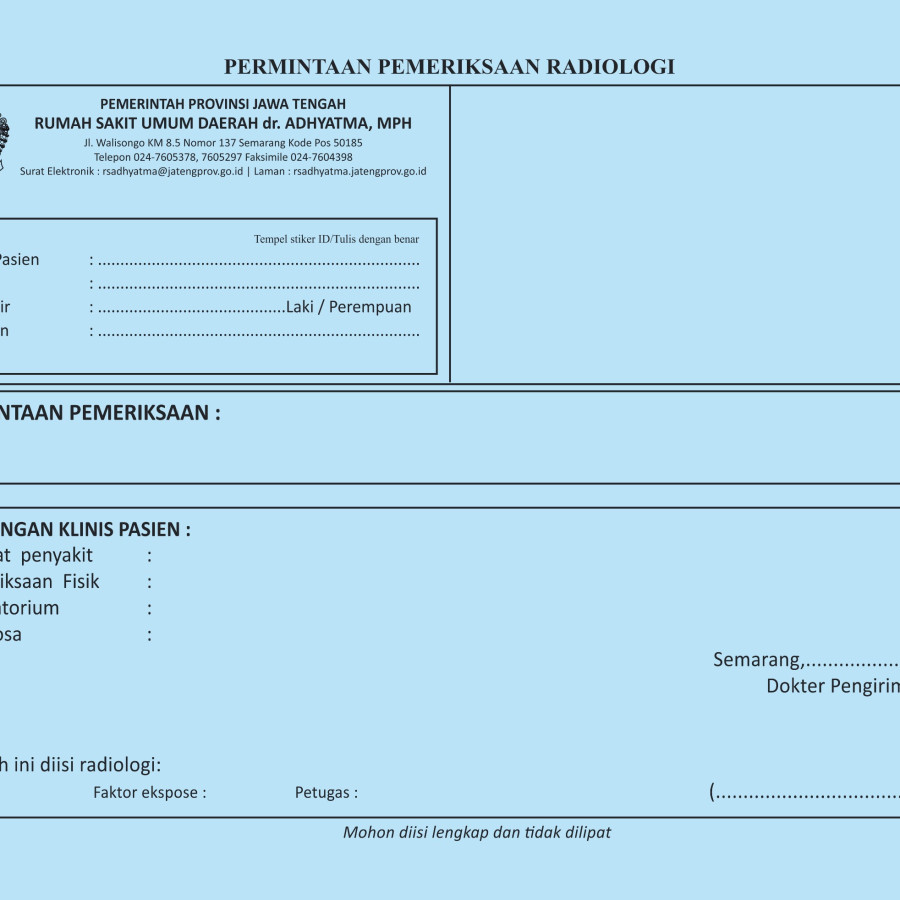 BLANGKO PERMINTAAN BIRU