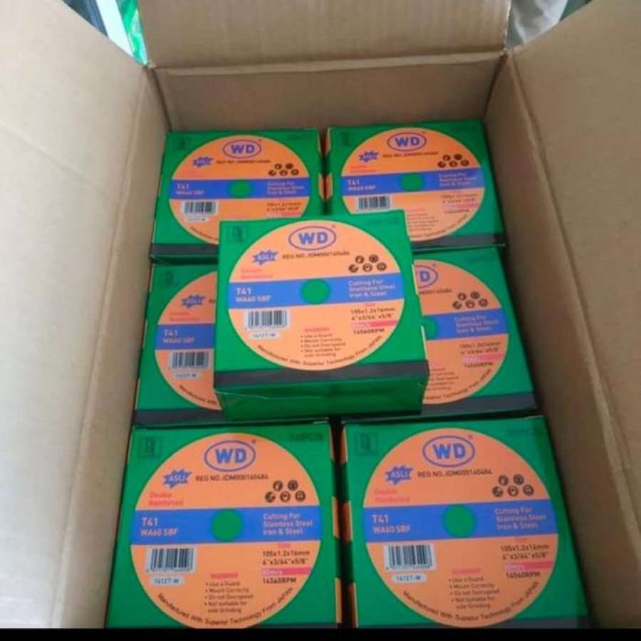 BATU POTONG / RESIBON WD 4 INCH 1 DUS ISI 20 PC - samping