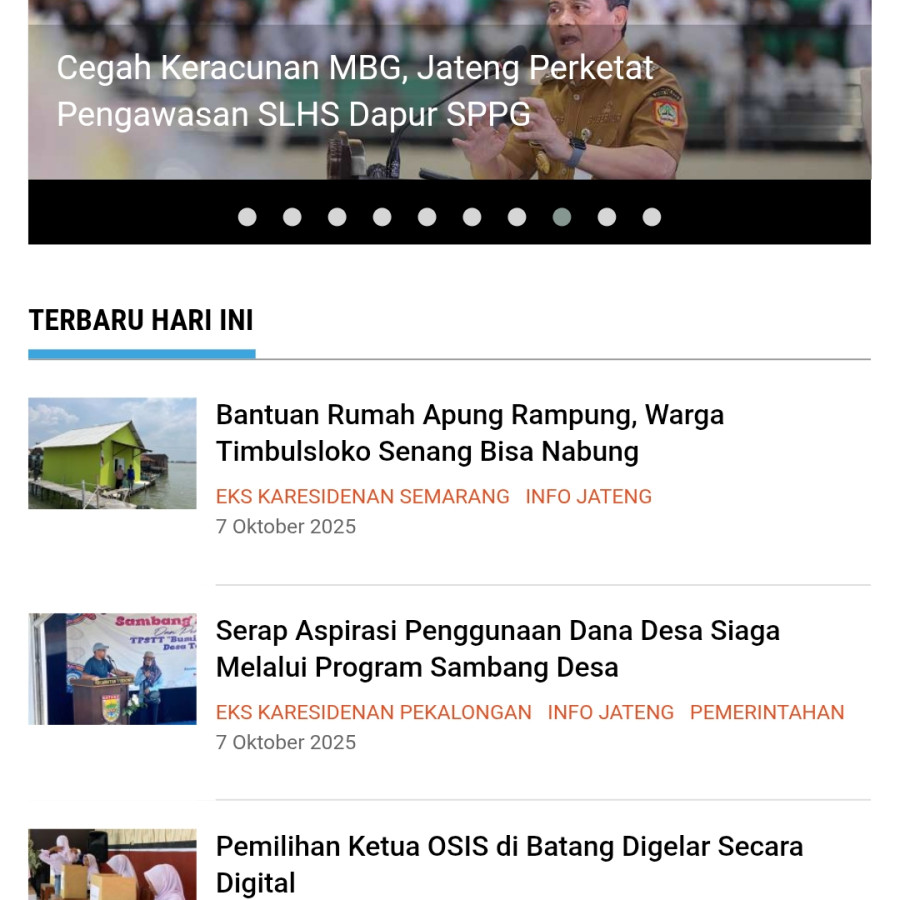 Info Jateng - depan