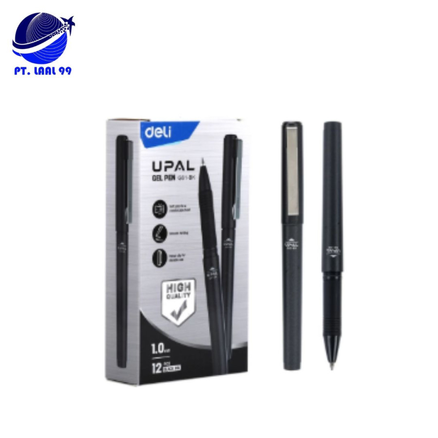 DELI PULPEN GEL PROFESIONAL 1.0MM CASING METAL EG61