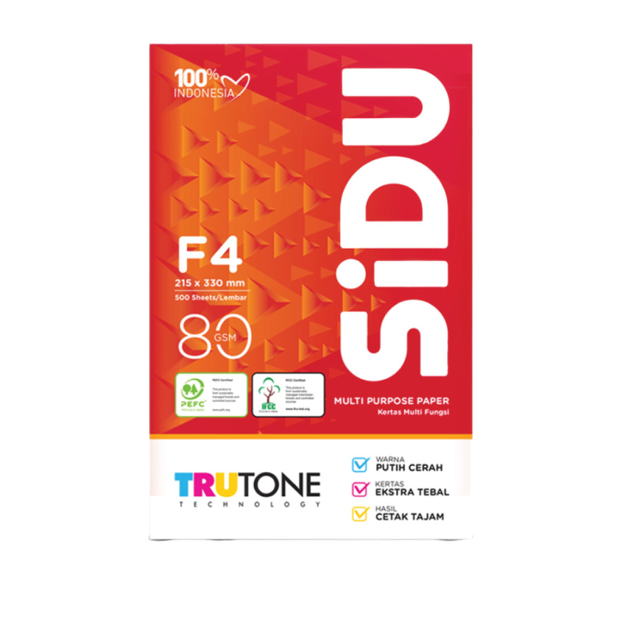 Kertas HVS SIDU F4 80 gsm - utama