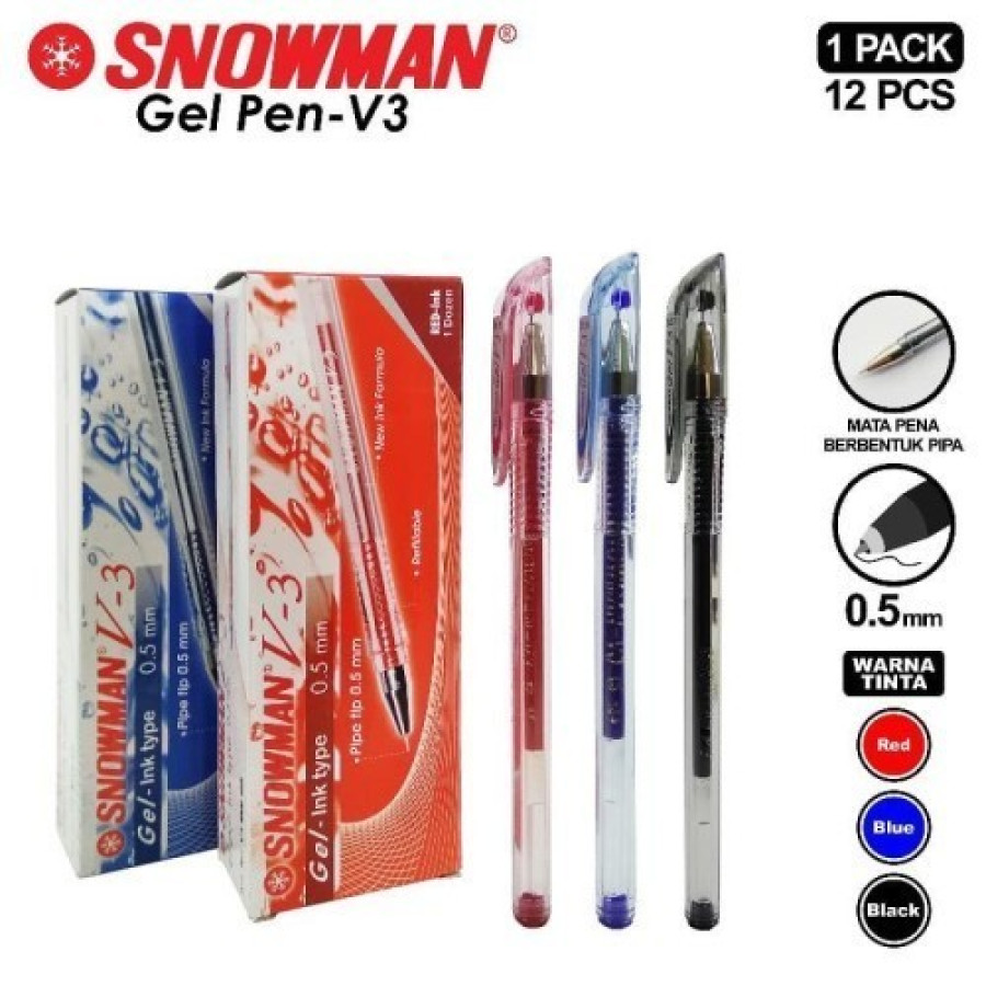 Pulpen Snowman Gel V3