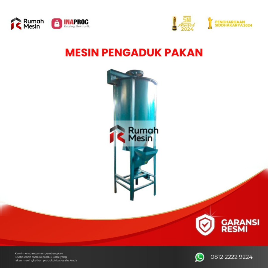 Mesin Pengaduk Pakan / Mesin Mixer Pakan Ternak - depan