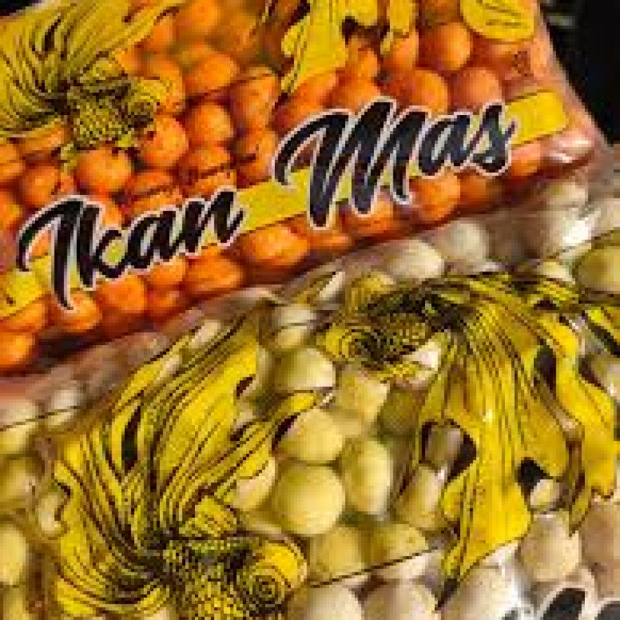 Kacang atom shanghai ikan mas