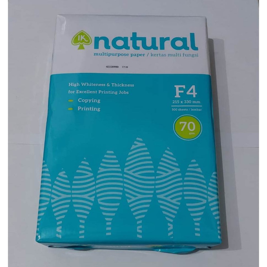 Kertas HVS Folio F4 70 Gr Natural