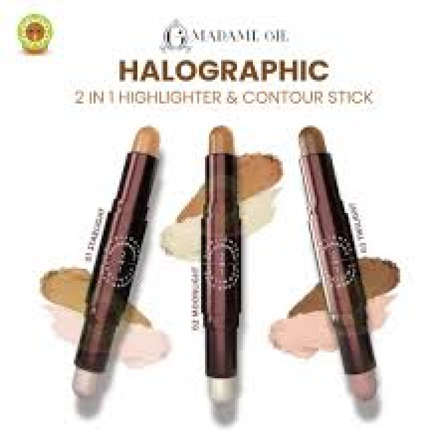MADAME GIE HALOGRAPHIC 2-IN-1 HIGHLIGHTER & COUNTOUR STICK