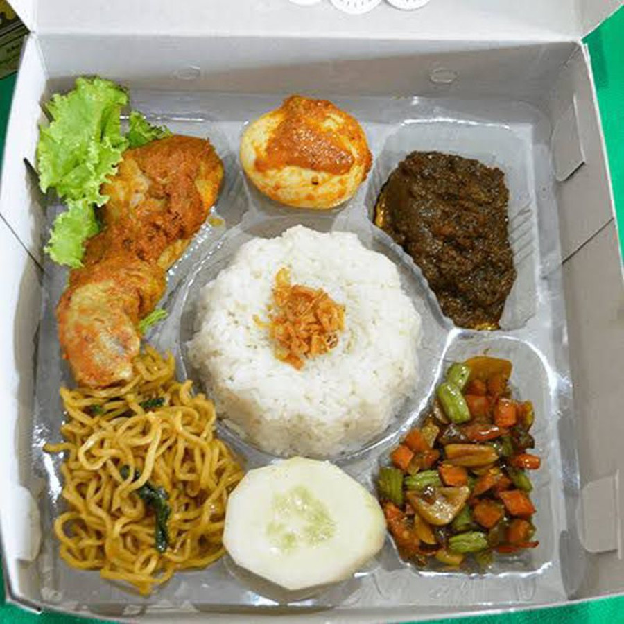 nasi kotak - detail