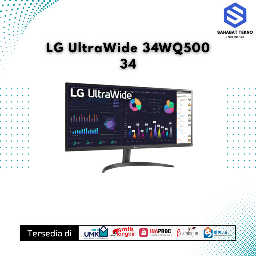 MONITOR - LG ULTRAWIDE 34WQ500 34 IPS FHD 100Hz