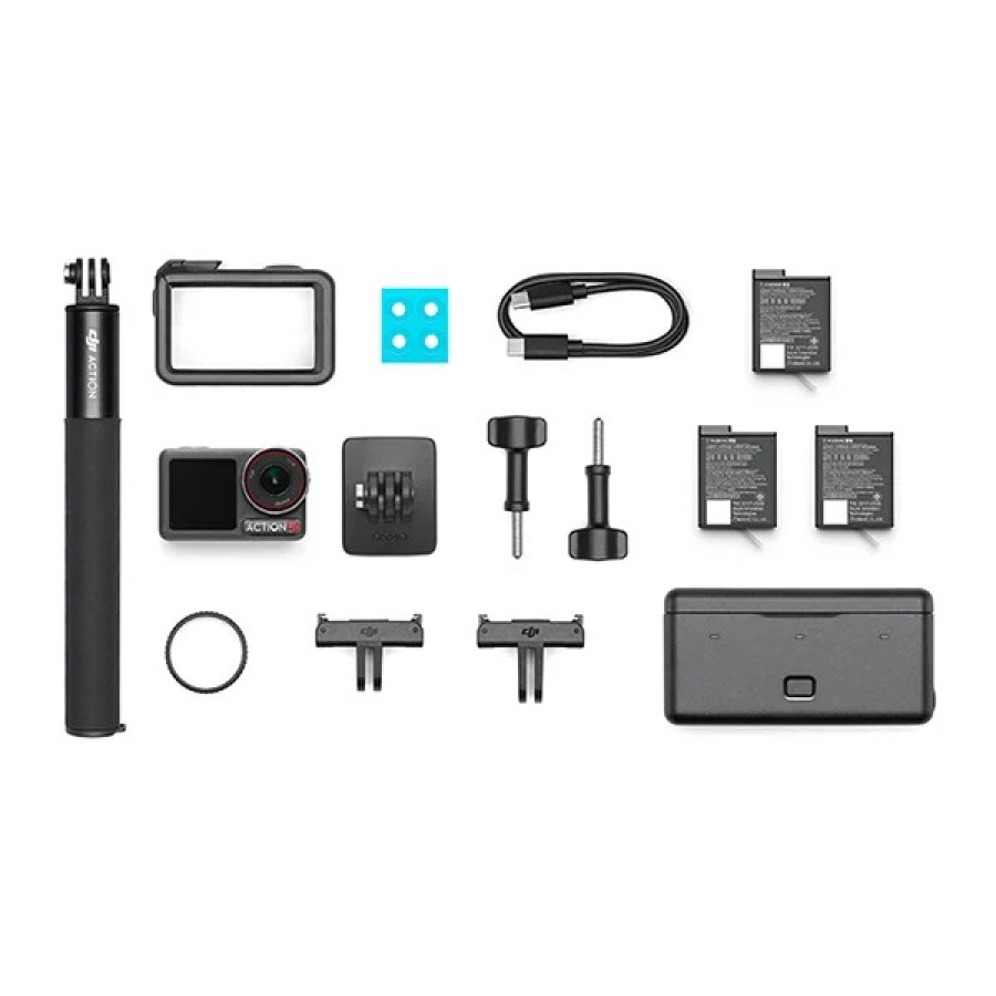 DJI Action 5 Adventure With Gimbal Stabilizer & Strap Chest - depan