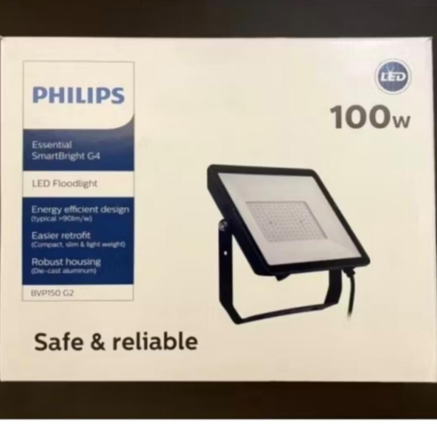 Lampu LED Sorot 100 watt # phis LED Essential SmartBright Floodlight BVP150 - utama