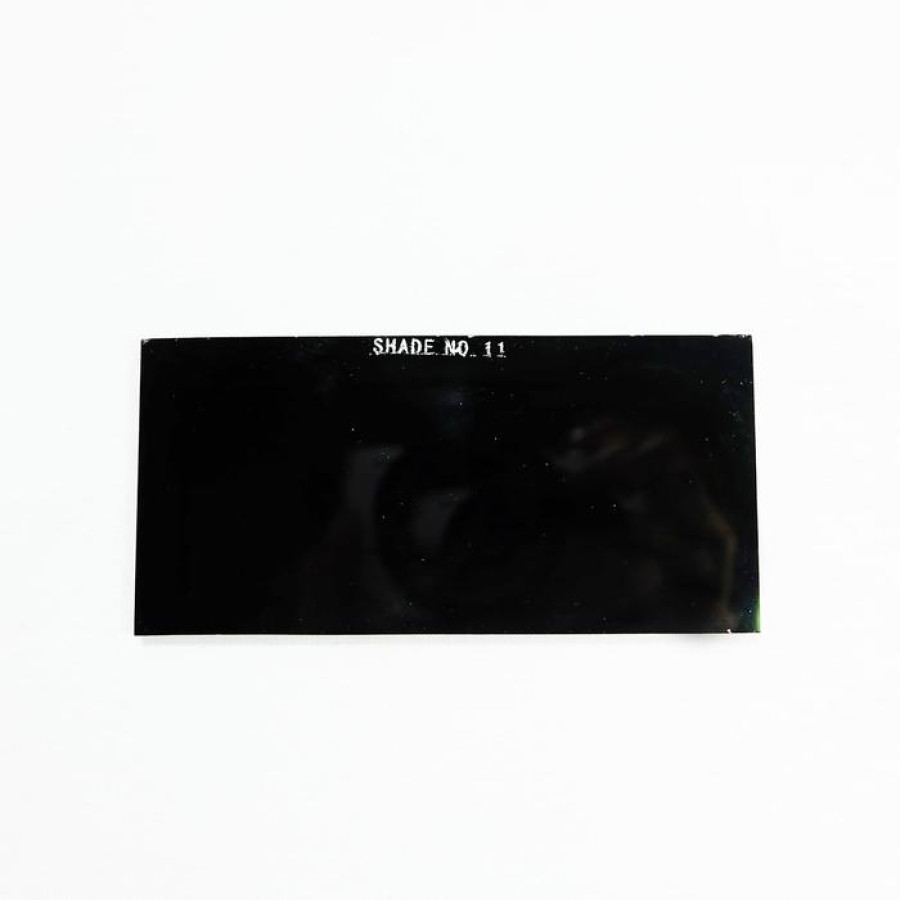 Kaca Las Hitam Safety Kotak 20 x 13 cm - depan