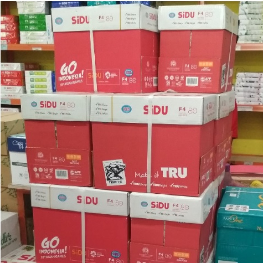 Kertas HVS F4 Folio 80 gsm Sinar Dunia - samping