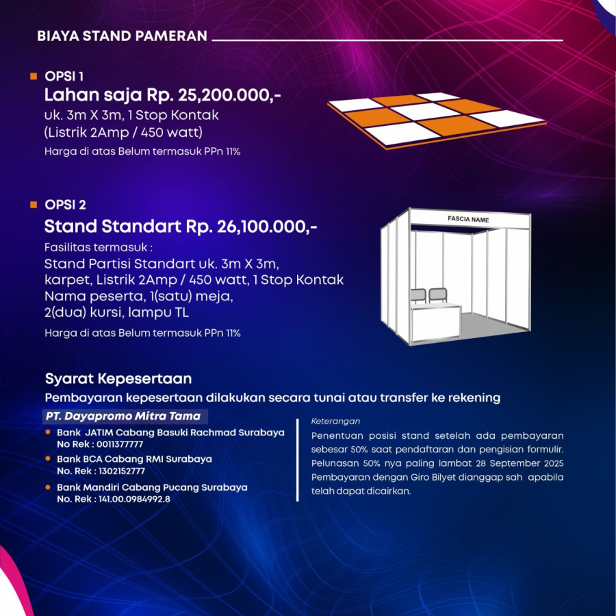 Jasa Lahan Pameran Jatim Fest 2025 - depan