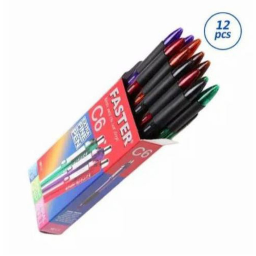 pulpen Faster C6 0.5 Per Pack ( isi 12 )