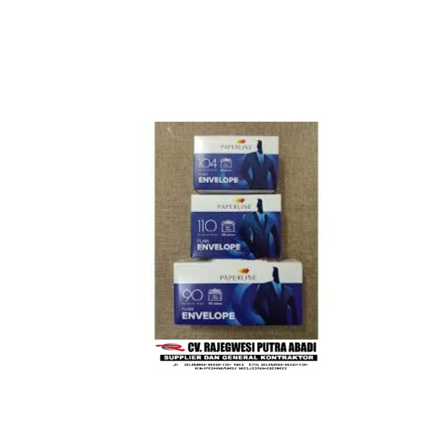 amplop Putih sedang paperline 90 - depan